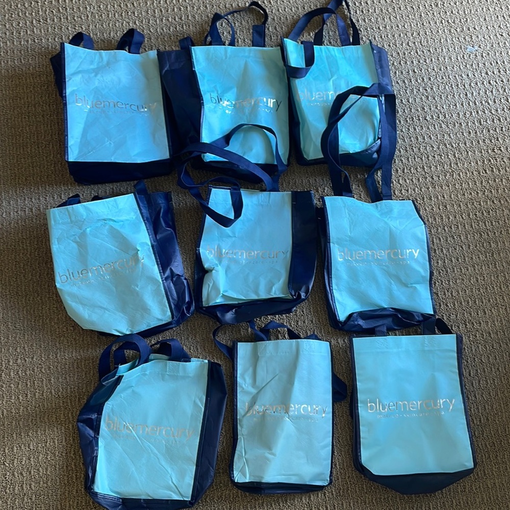 Bundle of 9 Bluemercury bags